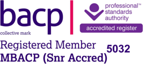 BACP registered member logo - Psychotherapist, counsellor and supervisor in Dawlish, Devon and online