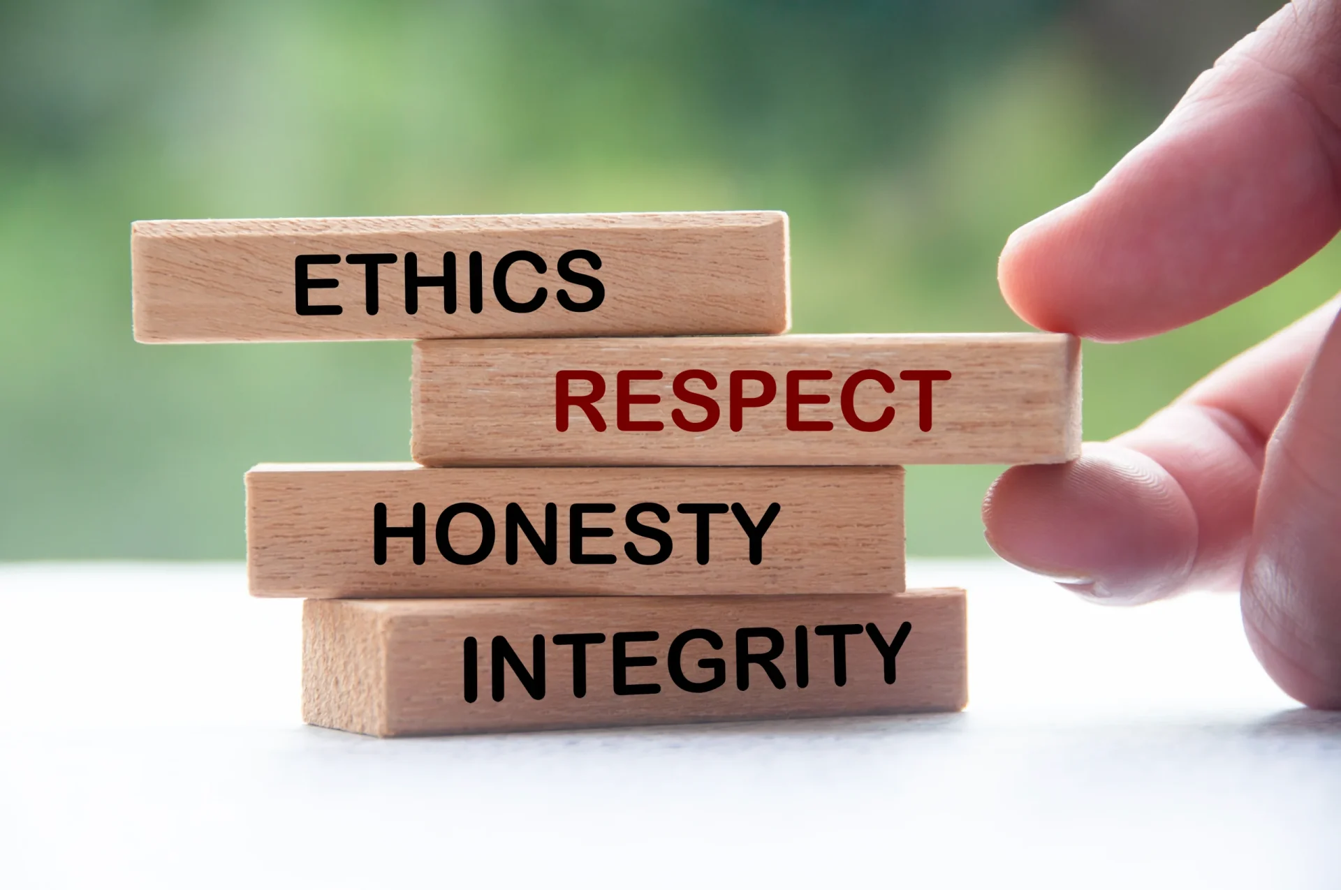 Supervision_image Ethics blocks (respect, honesty, integrity) “Counselling ethics and professional integrity – respect, honesty and integrity values”